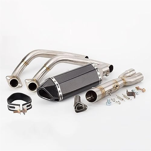 Motorcykel Avgassystem Främre Motorlänk Rörljuddämpare För YAMAHA Tracer FZ07 MT07 2014-2021 MT-07 Motor(6)