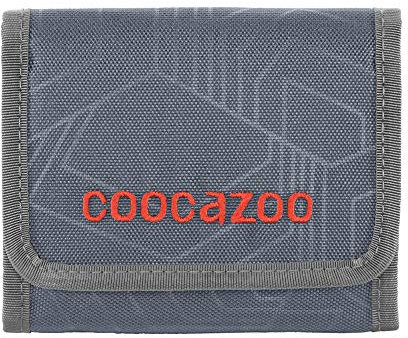 coocazoo Geldbeutel CashDash „Streetman“, grau, Portmonnaie mit Sichtfenster, Münzfach, viele Kartenfächer und Klettverschluss, für Jungen ab der 5. Klasse