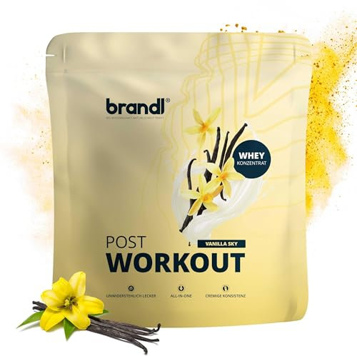 brandl® Protein-Pulver All-in-One Post Workout | Whey, Creapure, Ashwagandha, Elektrolyte & Superfoods | 1000g Vanille
