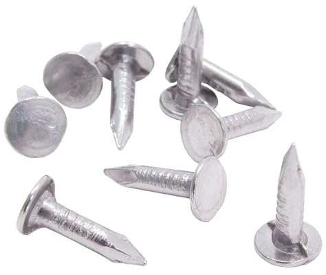 DAPRONA Chiodi in feltro, perno in feltro, chiodi di cartone, argento, 30mm, per il fissaggio di tegole, cartone catramato o teloni di plastica
