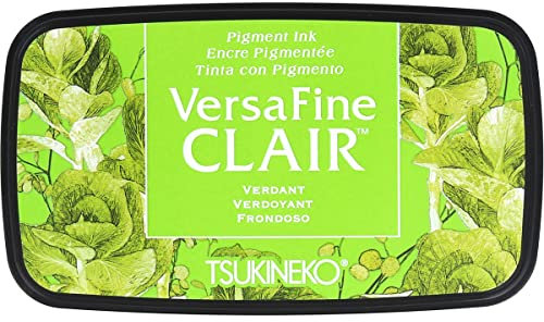 Tsukineko grünen Versafine Clair Tinte Pad, synthetischen Material, 5,6 x 9,7 x 2,3 cm, Matrial, 5.6 x 9.7 x 2.3 cm, Grün