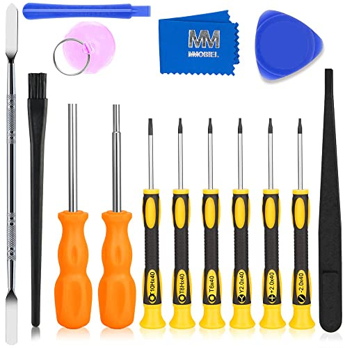 MMOBIEL Kit d'outils de réparation compatible avec Nintendo, Switch 3DS et Wii NES SNES DS Lite GBA GameCube avec tournevis