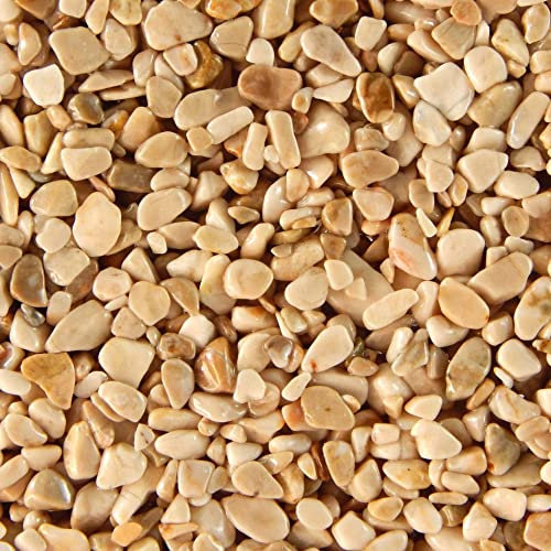 Terralith Steinteppich Marmor Komplett-Set für 1qm - Körnung: fein - 2-4mm mit Epoxidharz Bindemittel - für Innen in natur (bronce)