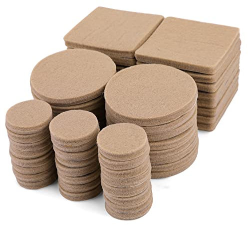 Abeillo Furniture Pads 56Pcs Self Adhesive Furniture Felt Pads for Furniture Feet, Anti Scratch Floor Protectors for Furniture Feet Chair Legs, Protect Your Wood Floor, Tiled Floor