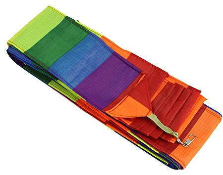 Peowuieu Super nylon queue de cerf-volant en forme d'arc-en-ciel pour enfants