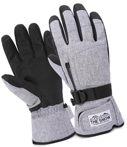 Ukbzxcmws Gants de ski et de neige coupe-vent - Gants d'hiver chauds - Gants d'hiver - Gants de snowboard pour homme et femme - Ski et cyclisme