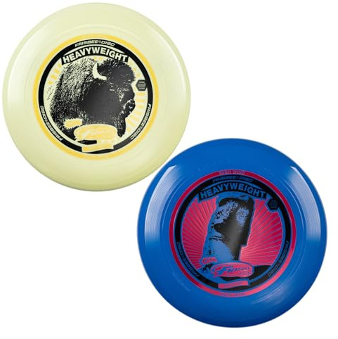 Wham-O Frisbee Pesante da 200 g, Disco a Lunga Distanza e Resistente da 27.94 cm per Le attività all'aperto, Volo Stabile per Il Divertimento della Famiglia - Confezione da 2 Pezzi