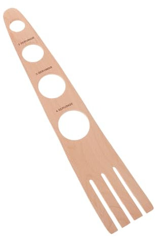 ULTECHNOVO Medidor De Espaguetis De Madera 4 Agujeros Para 4 Porciones Herramienta Para Medir Pasta Precisa Material Resistente y Duradero Adecuado Para Cocina Diaria Familiar