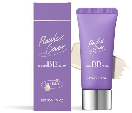 Perfect Serum BB Cream, Full Coverage BB Cream Foundation Makeup, Feuchtigkeitsspendender Concealer Mit Leichter Textur, Wasserfest & Lang Anhaltend (Ivory tint)