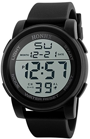 Armbandsur digital LED män analog sport herrklocka armbandsur för kvinnor
