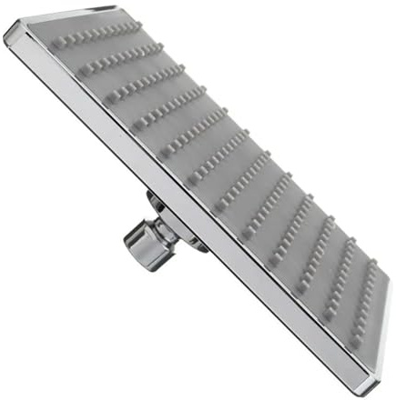 Cabezales De Ducha De Baño Cuadrados ABS De 20 X 20 Cm, Cabezal De Ducha Tipo Lluvia De 8 Pulgadas, Acabado Cromado