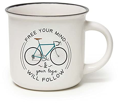 Legami Cup-Puccino Bike Taza, porcelana Bone China, multicolor