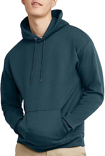 Hanes EcoSmart huvtröja för män i fleece
