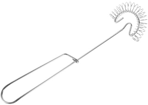 ABOOFAN Fouet Manuel à Spirale Acier Inoxydable Fouet Œufs Léger Et Résistant Mélangeur Sauce Et Lait Ergonomique pour Cuisine Familiale