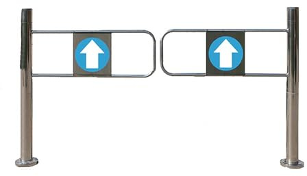 Cancello Girevole Per Ingresso Supermercato, Piccoli A Senso Unico Pedone Porta Accesso, Barricata In Acciaio Inossidabile, Dispositivo Di Ingresso/Uscita(1.8x1m/5.9x3.28ft)