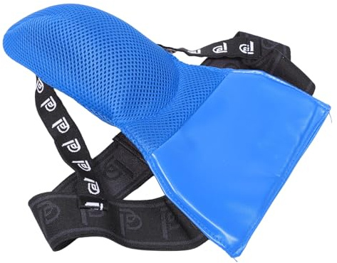 Healeved Protezione Inguinale da Combattimento Ventilata Blu Coppa Protettiva Sportiva Regolabile per Arti Marziali, Karate e Taekwondo, Equipaggiamento Protettivo per Allenamento Sportivo
