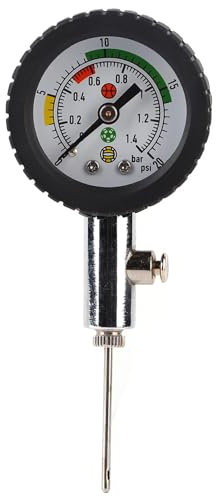 Cyrank Luftdruckmesser Fußball Bälle, Ballpumpen Ball Manometer, Mini-Luftdruckmesser Barometer Tool, Ball-Gauge, Mini Luftdruckmesser Barometer Tool Für Fußball, Basketball, Volleyball, Rugby