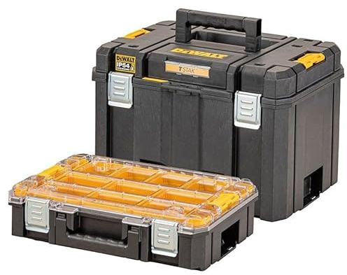 Dewalt IP54 TSTAK Deep Box e Organizer Bundle