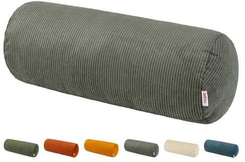 beties HYggelig No.1 Trendiger Cord-Samt Nackenrollen Bezug ca. 15x40 cm Kissenbezug in Raumausstatter Qualität aus deutschem Unternehmen
