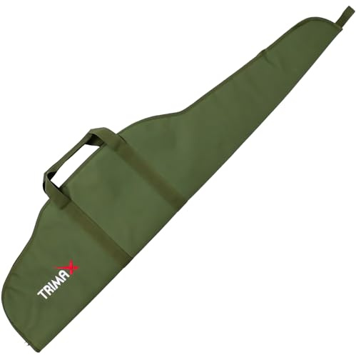 Trimax Funda JC117 Color Verde para carabinas, Rifles, escopetas y Armas largas en General con Hueco para Visor. Acolchada. Longitud: 126 cm.…