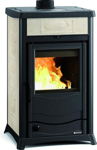 La Nordica Stufa a legna 11.1 kW mm. 559x915x533 colore Panna