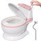 Potty Training Toddler Toilet Seat,Baby Potty for Boys Girls,Toddlers Potty Realistic Toilet Potty Chair Potties with Wipes Storage Splash Guard Non-Slip Removable Bowl for Ages 1-6 Childrens,Pink