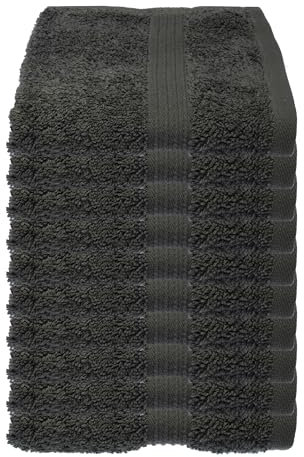 Julie Julsen 10er Pack Gästetuch Chemikalien-Frei 600g/m² Anthrazit 30 x 50 cm 100% Baumwolle - Oeko TEX Std 100 Zertifizierung - Weich und Saugstark - Waschmaschinenfest