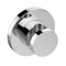 Keuco IXMO Wandbrausehalter 59591 mit runder Rosette, Farbe: Aluminium-finish