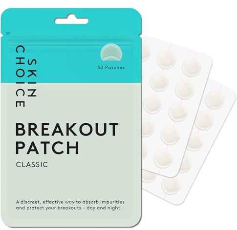 SKIN CHOICE Spot Patches – Breakout Hydrocolloid Pimple Patches (Pack of 30)
