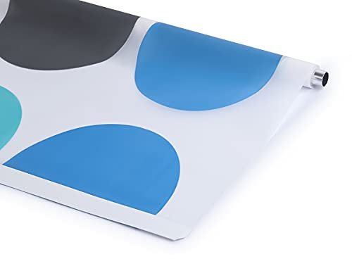 KSHANDEL24 ERSATZROLLE HALB Kassetten DUSCHROLLO Modell Retro BLAU TÜRKIS HELLGRAU ANTHRAZIT 7 Breiten ZUR Wahl (120x240 cm)