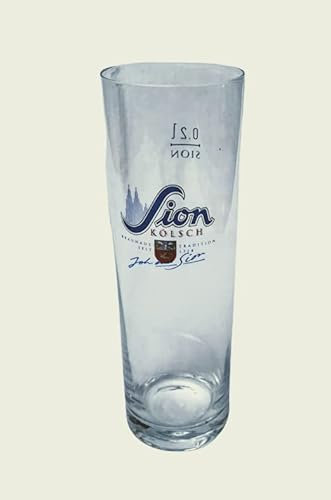 Sion Kölsch 0,2l Glas/Bierglas/Gläser/Kölschglas/Bier/Pils/Stangenglas/Kölsch Glas/Stange/Gastro/Bar/Deko/Geschenk/Sammlerglas