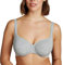 Liv Lingerie New Ladies Cotton Rich Full Cup Underwired Non Padded Bra (34 F, Grey)