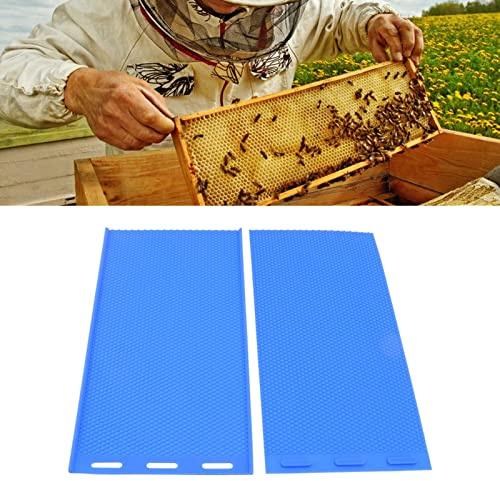 Tissting Stampo per Cera d'api, Morbido Stampo in Silicone per Fogli di Cera con Design a Nido d'Ape, 2 Pezzi compatti e Portatili per Apicoltura e Artigianato