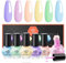 MODELONES Nagellack Set, 6 Farben Nagellack Schnelltrocknend Pastell Nude Rosa Blau Gelb Lavendel Lila, Nail Polish Set Ungiftig Auf Wasserbasis, Langanhaltender Gel Polish für DIY Salon Geschenk