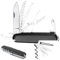 JAWUZ 9 * 2.4 * 1.4CM taschenmesser outdoor Schweizer Taschenmesser, taschenmesser klein,taschenmesser klein multitool messer mini taschenmesser schweizer taschenmesser mini,11 Funktionen (Schwarz)