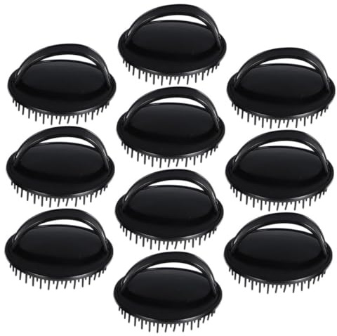 Beavorty 10 Pièces Brosse de Massage Shampooing Chevelu Brosse Exfoliante Anti-pelliculaire pour Femmes Hommes Nettoyage Profond et Soin Chevelu
