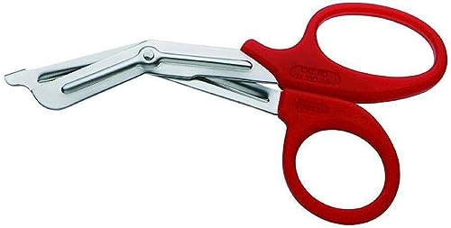 INSGB®, robuste forbici di emergenza per primo soccorso, per infermieri, paramedici, operatori dell’ambulanza, S, Red, 1
