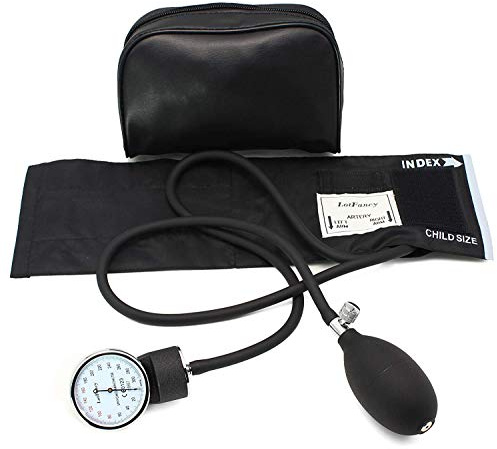 LotFancy Esfigmomanómetro Aneroide, Profesional, Brazo Manuales 18-26 cm