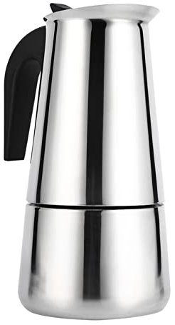 Lazmin Espressomaschine aus Edelstahl, Schnellkaffeemaschine mit elektrischem Moka-Topf, 100 ml / 200 ml / 300 ml / 450 ml(450 ml)