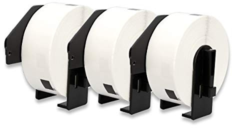 DOREE 3 Rotoli DK-11201 Etichette per indirizzi, compatibili con Brother DK-11201, 29 x 90mm, Per stampanti di etichette Brother QL-500,QL-550,QL-700,QL-800,QL-1050,QL-1100(400 etichette per rotolo)