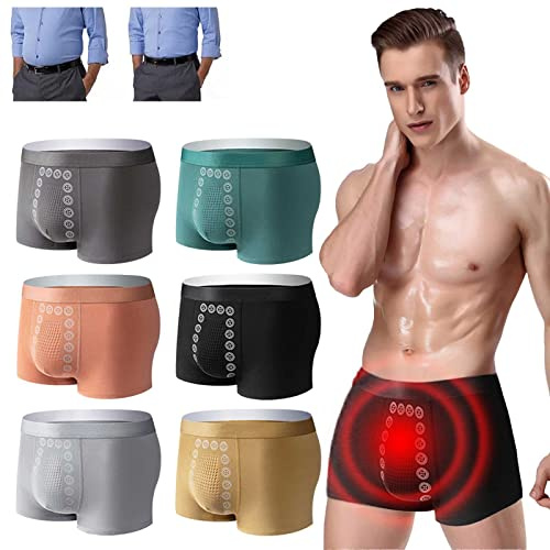MAOAEAD Men Magnetic Underwear Magnetic Therapy Energetic Pants Stretch Breathable Long Lasting Male Boxer Shorts