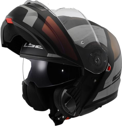 LS2, Casco Moto Modulare STROBE II ORION Matt Black Purple Blue, M