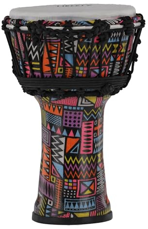 GEWA Liberty Djembé Rope Tuned - Storlek (diameter): 17,8 cm (7), höjd: 31,5 cm (12,5) - Antal Rope Runners: 14 - Abstrakt