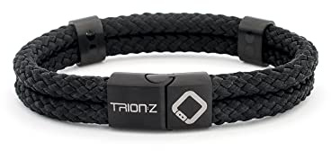 Trion: Z Zen Loop Duo-armband för män och kvinnor – unisex armband (stor, svart)