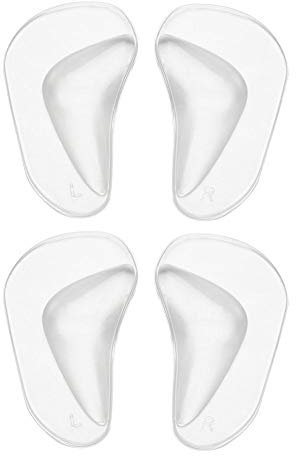 2 Paires De Semelles De Soutien De La VoûTe Plantaire Pied Plat En Gel De Silicone Chaussures De Correction De Semelles Chaussures OrthopéDiques Pour Pied Plat Les Douleurs Au Niveau Du Talon
