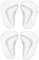 2 Paires De Semelles De Soutien De La VoûTe Plantaire Pied Plat En Gel De Silicone Chaussures De Correction De Semelles Chaussures OrthopéDiques Pour Pied Plat Les Douleurs Au Niveau Du Talon