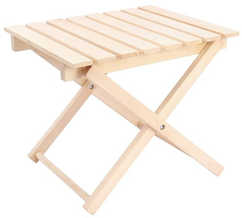 Spec-Wood - Beistelltisch Holz - DENDRO - Klapptisch klein - Stehtisch klappbar 50x42x42 cm Grilltisch Outdoor - mini Tisch - Gartentisch - Balkontisch