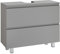 KIMENICH Waschbeckenunterschrank, Badezimmerschrank mit 2 Große Schubladen, Unterschrank Waschbecken mit Füßen, Viel Stauraum, 80 x 30 x 56 cm, Grau