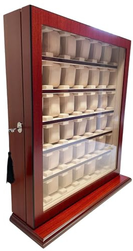 Uhrenhuette Vitrine pour montres Vitrine de table Marron 36 montres N° 9