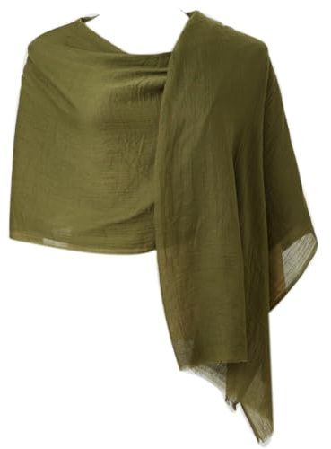 CYZLANN Damen-Schals, Schals und Wickeltücher aus 100% Seide, für alle Jahreszeiten, Rosa, Grün (Army Green), Einheitsgröße